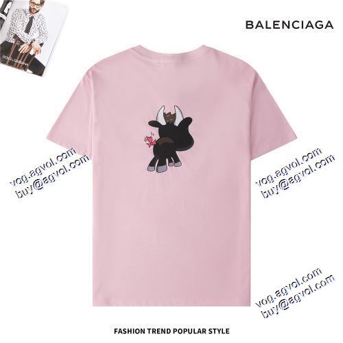売れ筋のいい 2021春夏 BALENCIAGA バレンシアガ 4色可選 BALENCIAGAスーパーコピー 激安 半袖Tシャツ ラックスした雰囲気