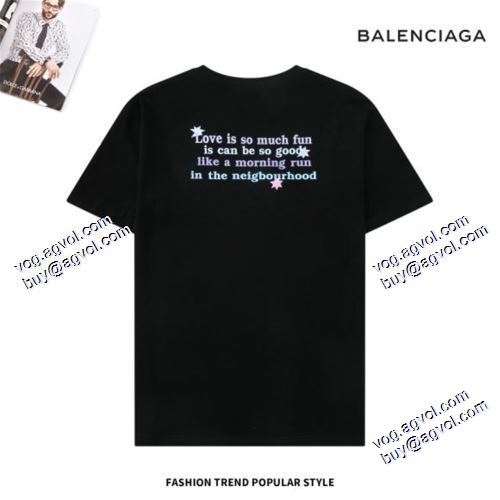2021春夏 半袖Tシャツ 4色可選  超目玉 バレンシアガ BALENCIAGA BALENCIAGAスーパーコピー スタイリッシュ