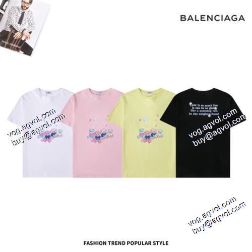 2021春夏 半袖Tシャツ 4色可選  超目玉 バレンシアガ BALENCIAGA BALENCIAGAスーパーコピー スタイリッシュ