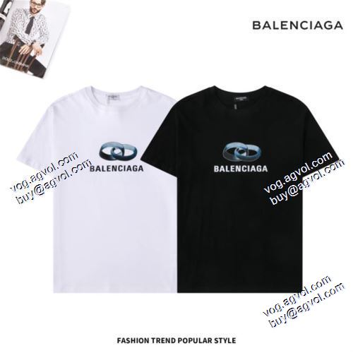 オリジナル バレンシアガ BALENCIAGA 2021春夏 半袖Tシャツ 2色可選 BALENCIAGAブランドスーパーコピー 幅広いジャンル