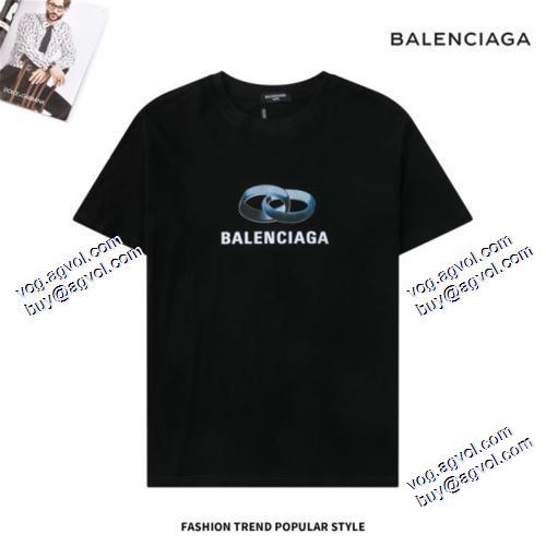 オリジナル バレンシアガ BALENCIAGA 2021春夏 半袖Tシャツ 2色可選 BALENCIAGAブランドスーパーコピー 幅広いジャンル