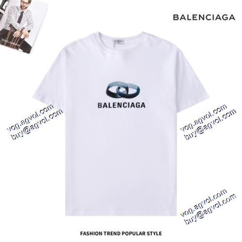 オリジナル バレンシアガ BALENCIAGA 2021春夏 半袖Tシャツ 2色可選 BALENCIAGAブランドスーパーコピー 幅広いジャンル