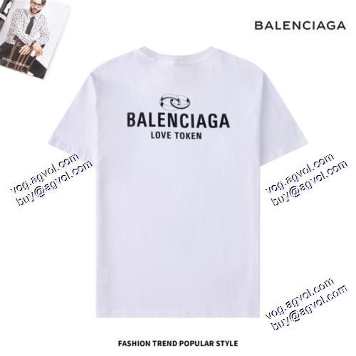 オリジナル バレンシアガ BALENCIAGA 2021春夏 半袖Tシャツ 2色可選 BALENCIAGAブランドスーパーコピー 幅広いジャンル