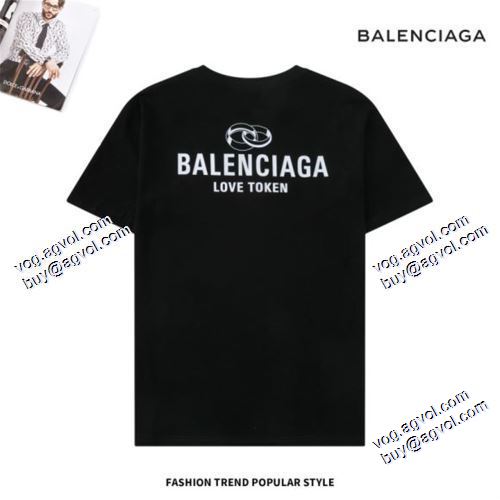 オリジナル バレンシアガ BALENCIAGA 2021春夏 半袖Tシャツ 2色可選 BALENCIAGAブランドスーパーコピー 幅広いジャンル