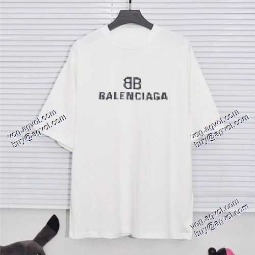バレンシアガ BALENCIAGA デザイン性の高い 半袖Tシャツ 2色可選 2021春夏 BALENCIAGAブランドコピー おしゃれさ抜群パーカ