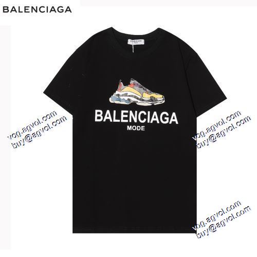 コスパ最高のプライス バレンシアガ BALENCIAGA 2021春夏 半袖Tシャツ 3色可選 バレンシアガコピー ブランド カジュアル