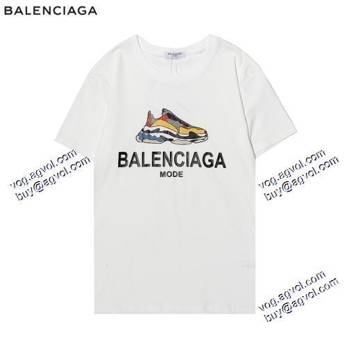 コスパ最高のプライス バレンシアガ BALENCIAGA 2021春夏 半袖Tシャツ 3色可選 バレンシアガコピー ブランド カジュアル