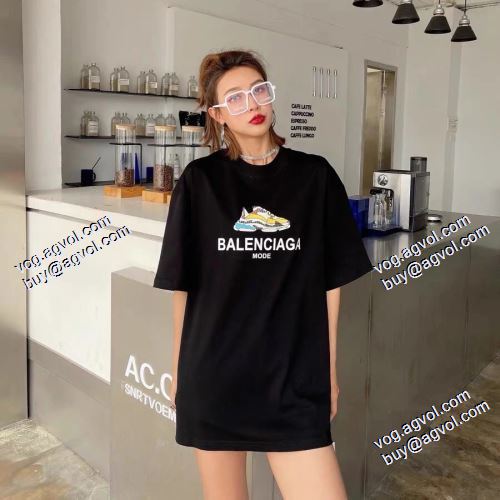 コスパ最高のプライス バレンシアガ BALENCIAGA 2021春夏 半袖Tシャツ 3色可選 バレンシアガコピー ブランド カジュアル