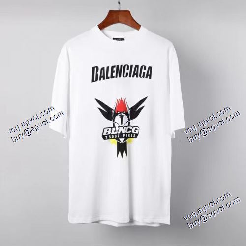 2021春夏 人気雑誌掲載 バレンシアガ BALENCIAGA 半袖Tシャツ 柔らかい手触り 3色可選 バレンシアガスーパーコピー 激安