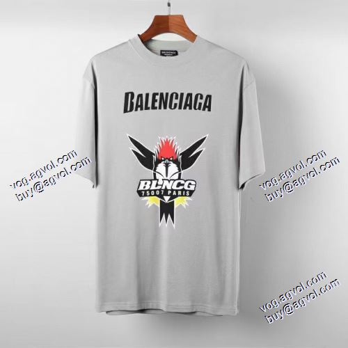 2021春夏 人気雑誌掲載 バレンシアガ BALENCIAGA 半袖Tシャツ 柔らかい手触り 3色可選 バレンシアガスーパーコピー 激安