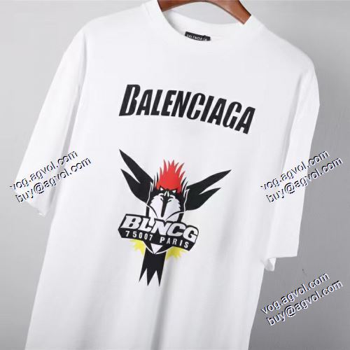2021春夏 人気雑誌掲載 バレンシアガ BALENCIAGA 半袖Tシャツ 柔らかい手触り 3色可選 バレンシアガスーパーコピー 激安