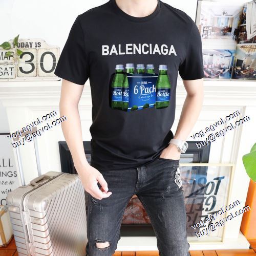 大人の個性を。バレンシアガ BALENCIAGA 2021春夏 6色可選 半袖Tシャツ バレンシアガブランドスーパーコピー