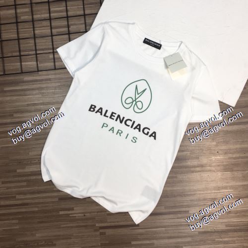 目玉商品 2021春夏 バレンシアガ BALENCIAGA 半袖Tシャツ BALENCIAGAコピー ブランド 肌に密着