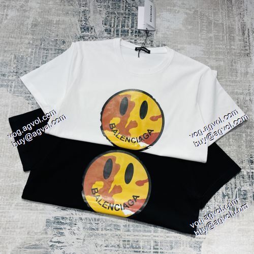 2021春夏 お洒落な存在感 半袖Tシャツ 2色可選 バレンシアガ BALENCIAGA BALENCIAGAスーパーコピー 今一番HOTな新品