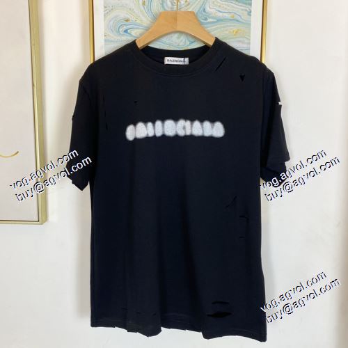 肌触りのいい バレンシアガブランド コピー 大人気アイテム！入手困難 2021春夏 バレンシアガ BALENCIAGA 半袖Tシャツ 2色可選
