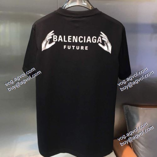 【人気ブログ掲載】 2021春夏 バレンシアガ BALENCIAGA バレンシアガコピー 芸能人に愛用者続出 半袖Tシャツ 2色可選