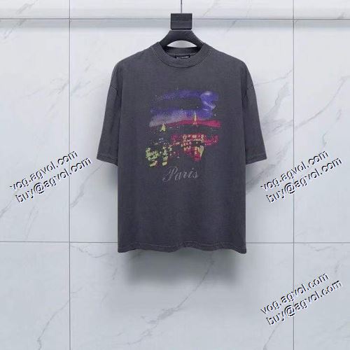 2021春夏 個性派 バレンシアガ BALENCIAGA バレンシアガコピーブランド 日本未入荷モデル 半袖Tシャツ