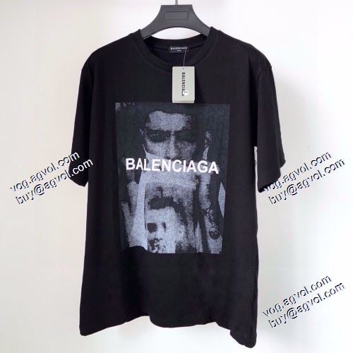 海外セレブ定番愛用 2021春夏 バレンシアガ BALENCIAGA 半袖Tシャツ バレンシアガ偽物ブランド セレブ愛用の超人気商品