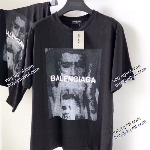 海外セレブ定番愛用 2021春夏 バレンシアガ BALENCIAGA 半袖Tシャツ バレンシアガ偽物ブランド セレブ愛用の超人気商品