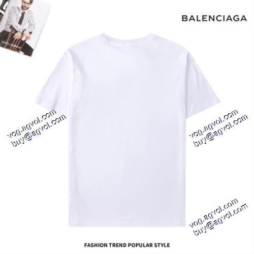 2021春夏 絶対オススメ  バレンシアガ BALENCIAGAコピー ブランド 落ち着いた質感 半袖Tシャツ 2色可選