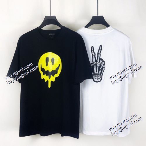 素敵 バレンシアガ BALENCIAGAブランド 偽物 通販 2021春夏 半袖Tシャツ 2色可選 定番のアイテム