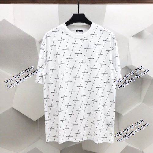 大注目！2021春夏 バレンシアガ BALENCIAGAスーパーコピー 激安 完成度の高い逸品 半袖Tシャツ 2色可選