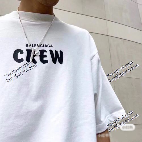 2021 半袖Tシャツ 追跡付/関税無 バレンシアガ BALENCIAGA 2色可選 BALENCIAGAブランドスーパーコピー 優しい色合い