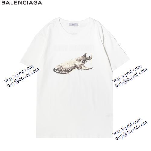 2021春夏 高級感ある バレンシアガ BALENCIAGAブランドコピー  半袖Tシャツ 2色可選 秋のお出かけに最適