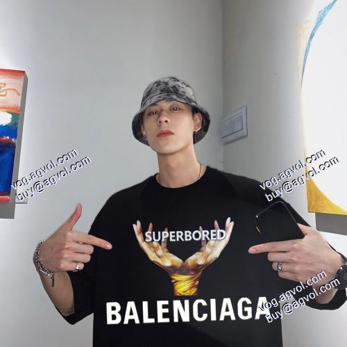 耐久性に優れ 2021春夏 半袖Tシャツ バレンシアガ BALENCIAGA 人気 ランキング 2色可選 バレンシアガブランド コピー