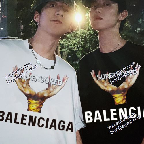 耐久性に優れ 2021春夏 半袖Tシャツ バレンシアガ BALENCIAGA 人気 ランキング 2色可選 バレンシアガブランド コピー