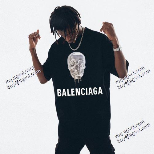 2色可選 ファション性の高い バレンシアガスーパーコピー 絶大な人気を誇る 2021春夏 バレンシアガ BALENCIAGA 半袖Tシャツ