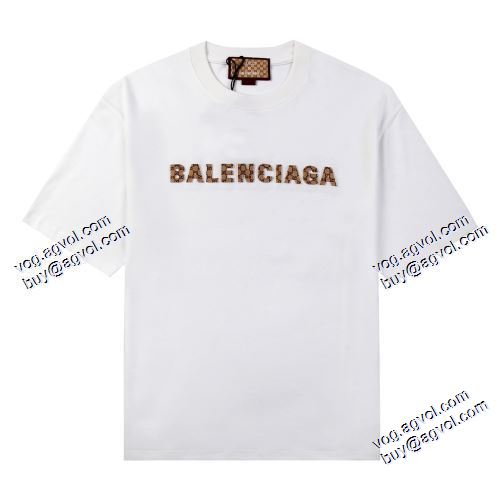 大人っぼい BALENCIAGA バレンシアガ 柔らかな質感 半袖Tシャツ 2色可選 2021春夏 バレンシアガコピー ブランド
