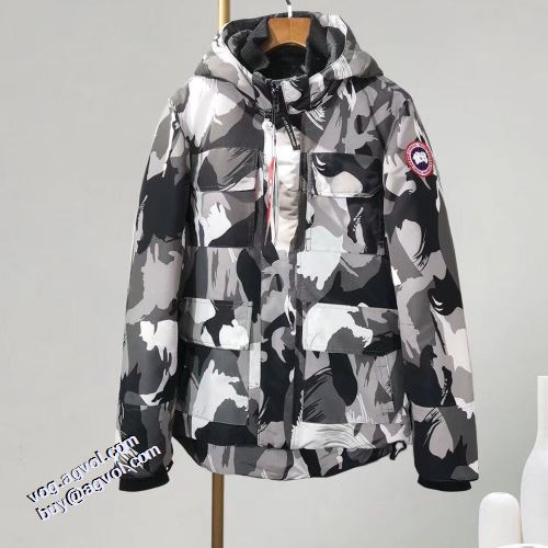 カナダグース Canada Goose 利便性に優れ ダウンジャケット 防風性に優れ カナダグース偽物ブランド 首周りもあったかい コート 2021秋冬 撥水性がある  ポケットづき 日常のアウター使える フードづき 軽くて暖かい
