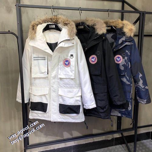 カナダグース Canada Goose 3色可選 カナダグース偽物ブランド 2021秋冬 フィルパワーの高い フードづき 完成度の高い逸品 ライトダウンジャケット 防風性に優れ ポケットづき ロングコート