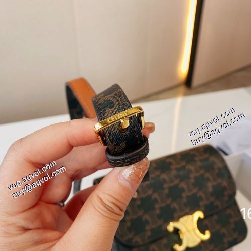 セリーヌブランドコピー 2021秋冬 セリーヌ CELINE  バランスのいい大きさ 斜め掛けバッグ ショートパンツ 確定となる上品
