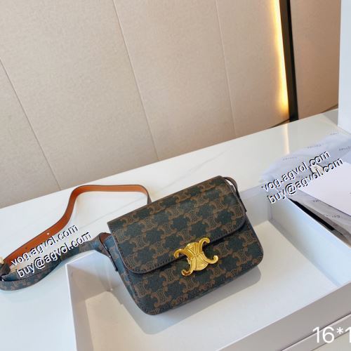 セリーヌブランドコピー 2021秋冬 セリーヌ CELINE  バランスのいい大きさ 斜め掛けバッグ ショートパンツ 確定となる上品