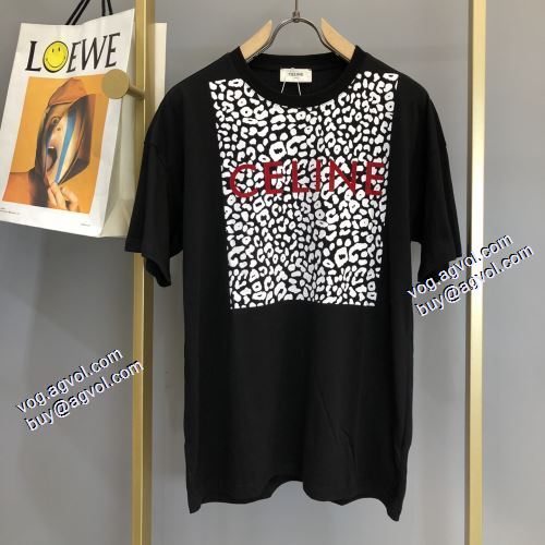 セリーヌブランドスーパーコピー 個性的なデザ 2021秋冬 セリーヌ CELINE 2色可選 半袖Tシャツ シンプル