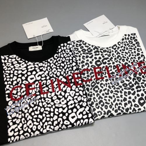 セリーヌブランドスーパーコピー 個性的なデザ 2021秋冬 セリーヌ CELINE 2色可選 半袖Tシャツ シンプル