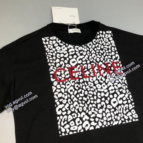 セリーヌブランドスーパーコピー 個性的なデザ 2021秋冬 セリーヌ CELINE 2色可選 半袖Tシャツ シンプル