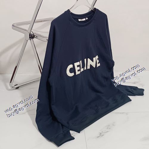 セリーヌコピーブランド 2021秋冬 セリーヌ CELINE 極上の着心地 プルオーバーパーカー 英字