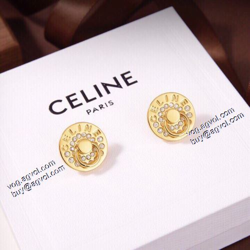 2021 セリーヌ CELINE ピアス 希少価値大！セリーヌコピーブランド キャッチ付き