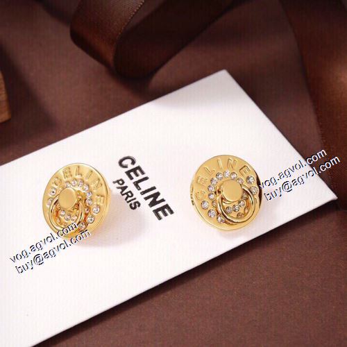 2021 セリーヌ CELINE ピアス 希少価値大！セリーヌコピーブランド キャッチ付き