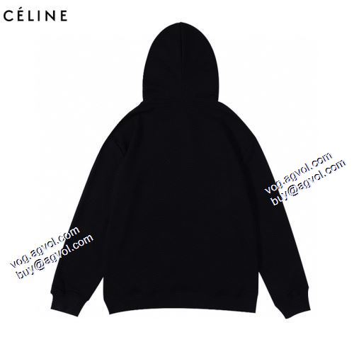 おしゃれさ抜群パーカ 2021秋冬 セリーヌ CELINE 希少価値大！2色可選 パーカー セリーヌコピーブランド