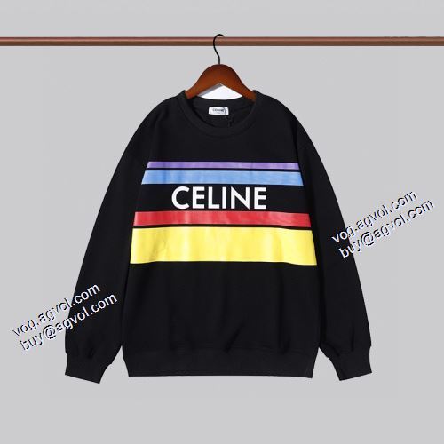 スタイリッシュ 2021秋冬 セリーヌ CELINE 高級感ある プルオーバーパーカー 2色可選 セリーヌスーパーコピー 代引