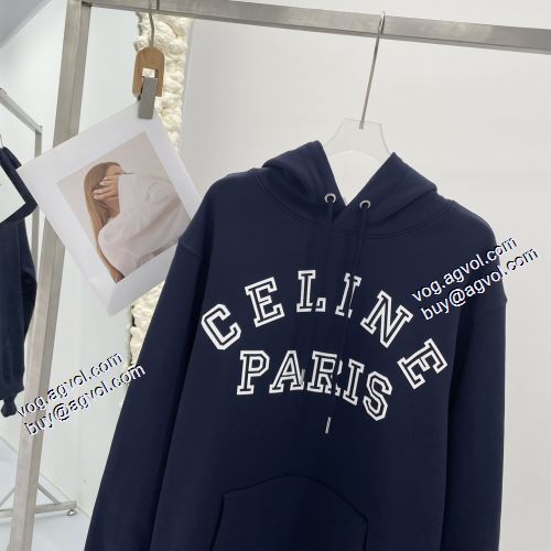 パーカー 上品上質 セリーヌコピー ブランド 程よい厚み 2021秋冬 セリーヌ CELINE上品上質