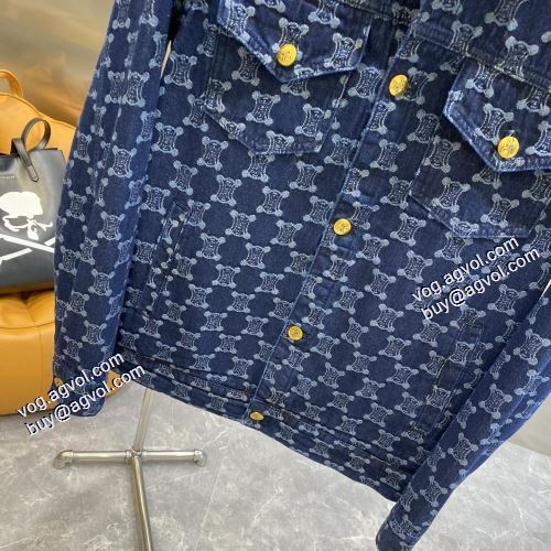 人目を惹くデザイン 2021秋冬 セリーヌ CELINE セリーヌスーパーコピー 代引 デニムジャケット 今買い◎得