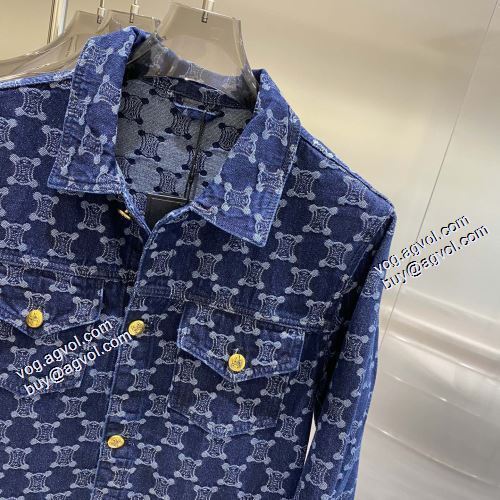 人目を惹くデザイン 2021秋冬 セリーヌ CELINE セリーヌスーパーコピー 代引 デニムジャケット 今買い◎得