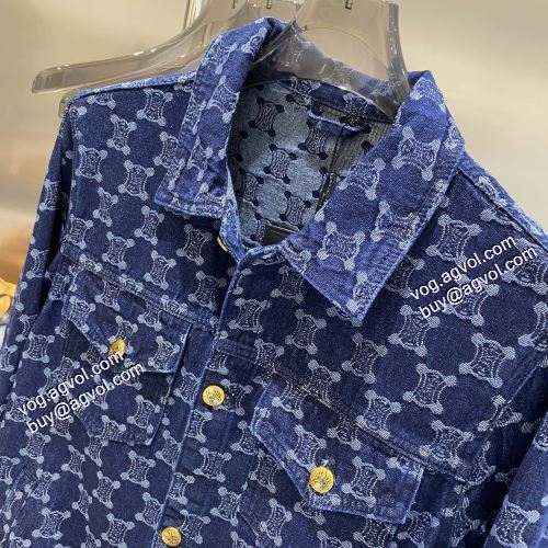 人目を惹くデザイン 2021秋冬 セリーヌ CELINE セリーヌスーパーコピー 代引 デニムジャケット 今買い◎得