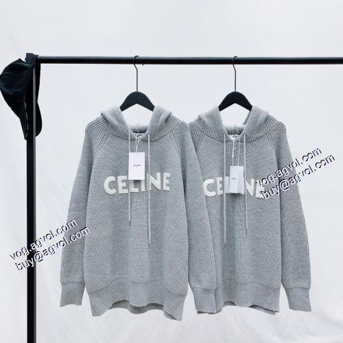 2021秋冬 セリーヌ CELINE プルオーバーパーカー サイズ豊富 セリーヌブランドコピー 風合いの出る