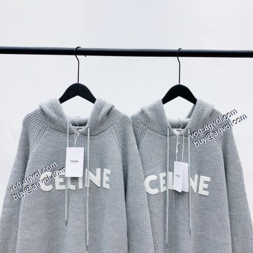 2021秋冬 セリーヌ CELINE プルオーバーパーカー サイズ豊富 セリーヌブランドコピー 風合いの出る